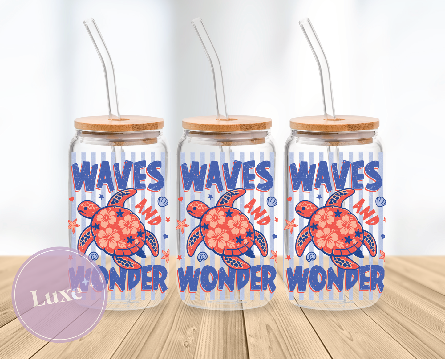 16oz Wrap #750 - Waves and Wonder