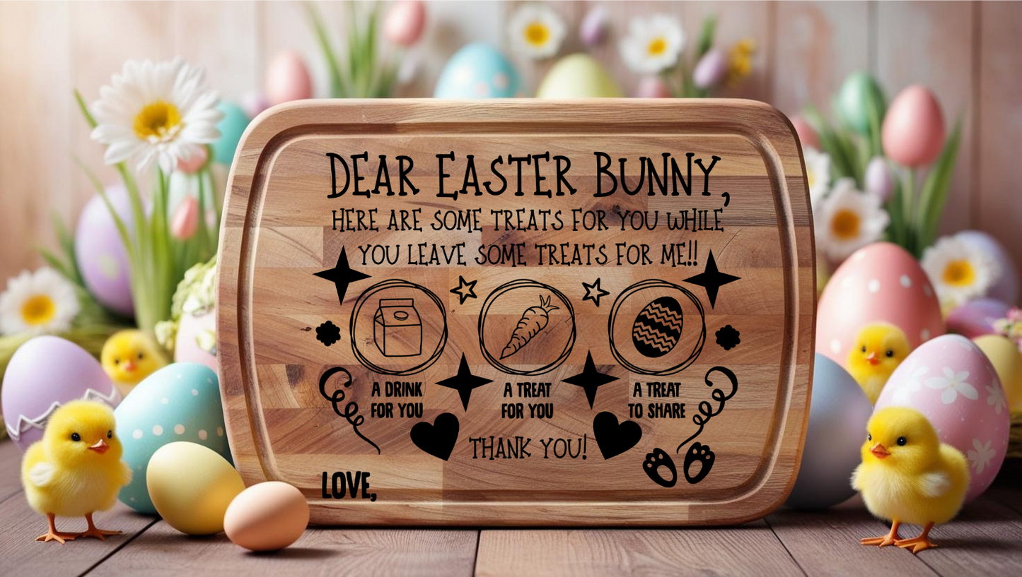Easter Bunny Tray - Rectangular UV DTF