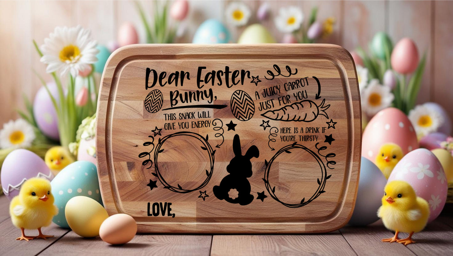 Easter Bunny Tray - Rectangular UV DTF