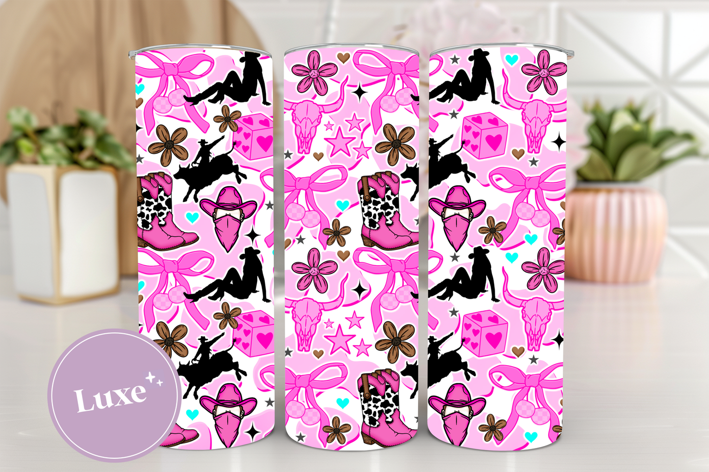 20oz Tumbler Print #332 - Bows and Boots