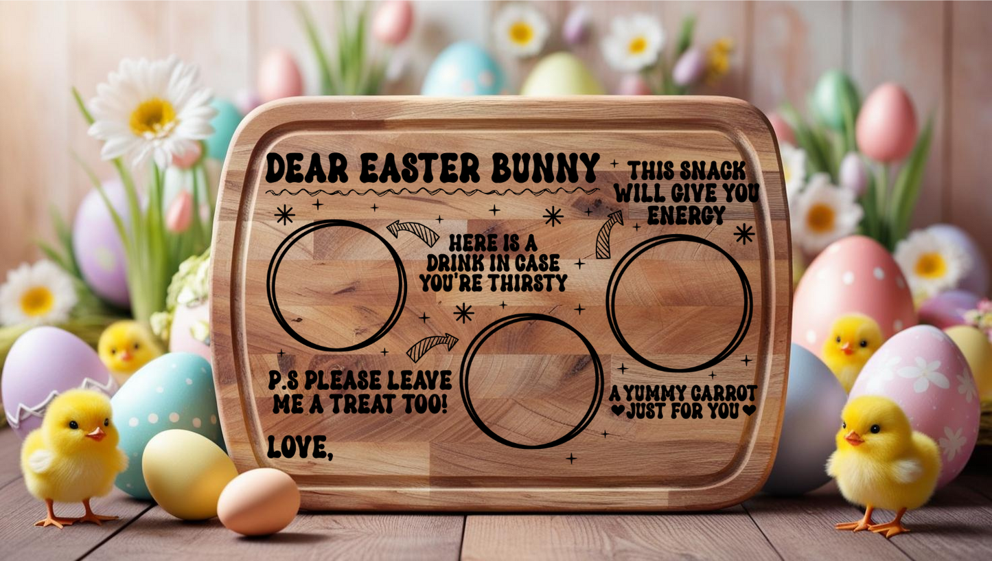 Easter Bunny Tray - Rectangular UV DTF