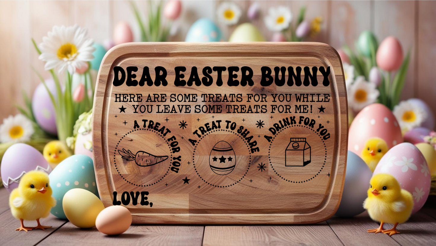 Easter Bunny Tray - Rectangular UV DTF
