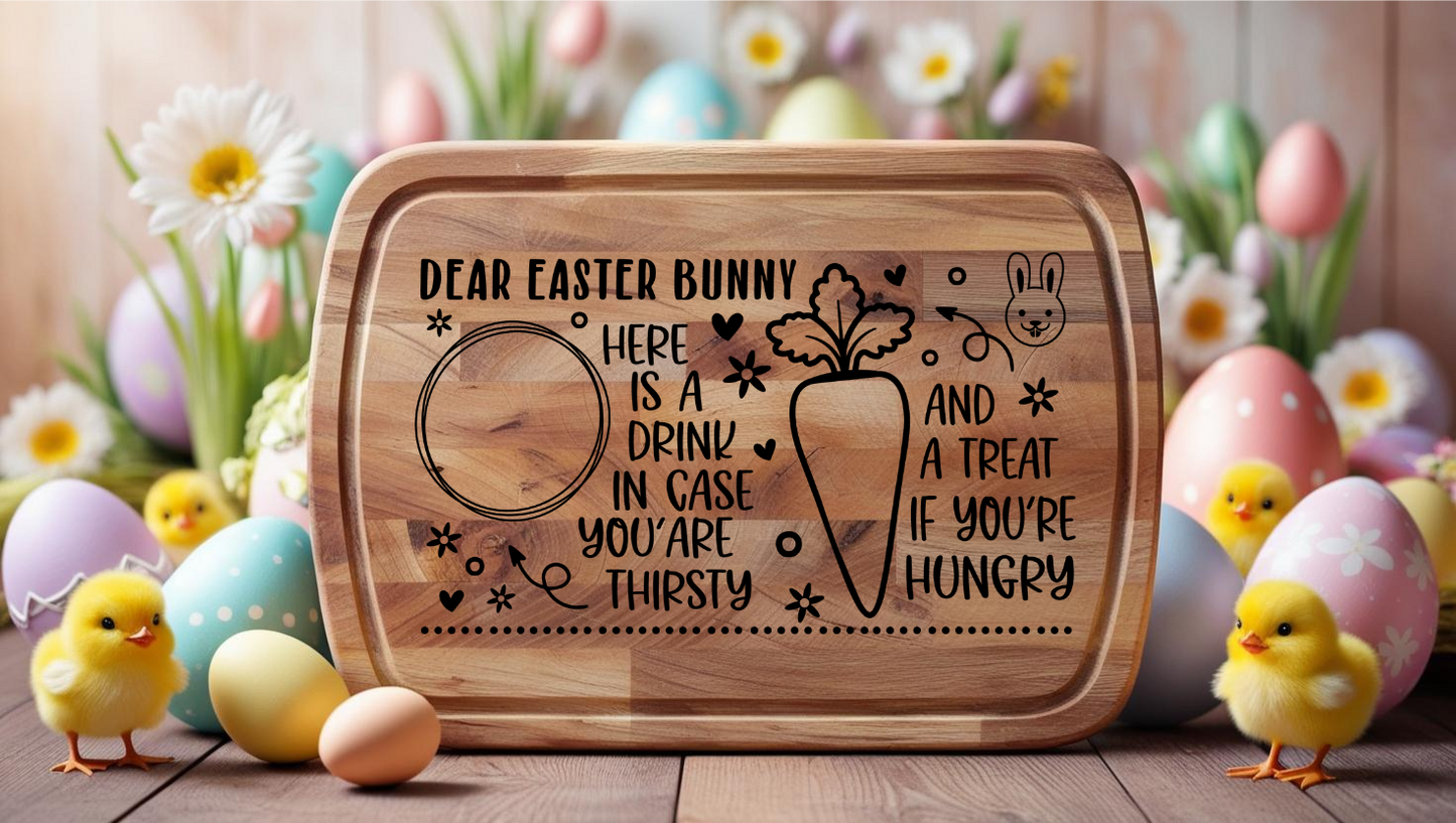 Easter Bunny Tray - Rectangular UV DTF