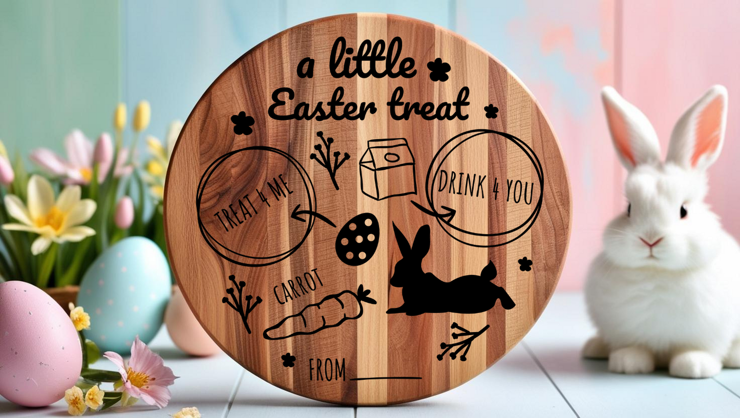 Easter Bunny Tray - Round UV DTF