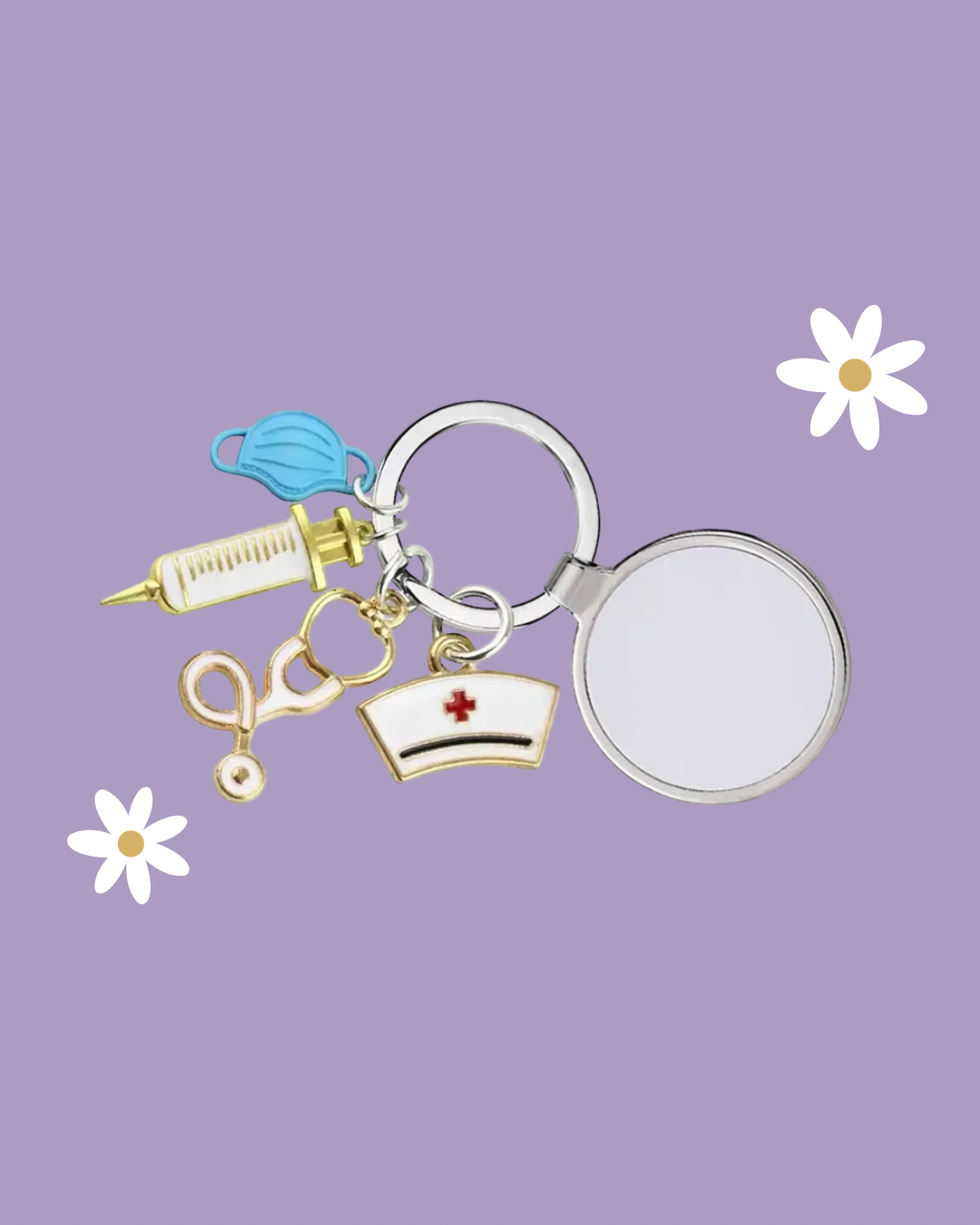 Sublimation Nurse Keyring
