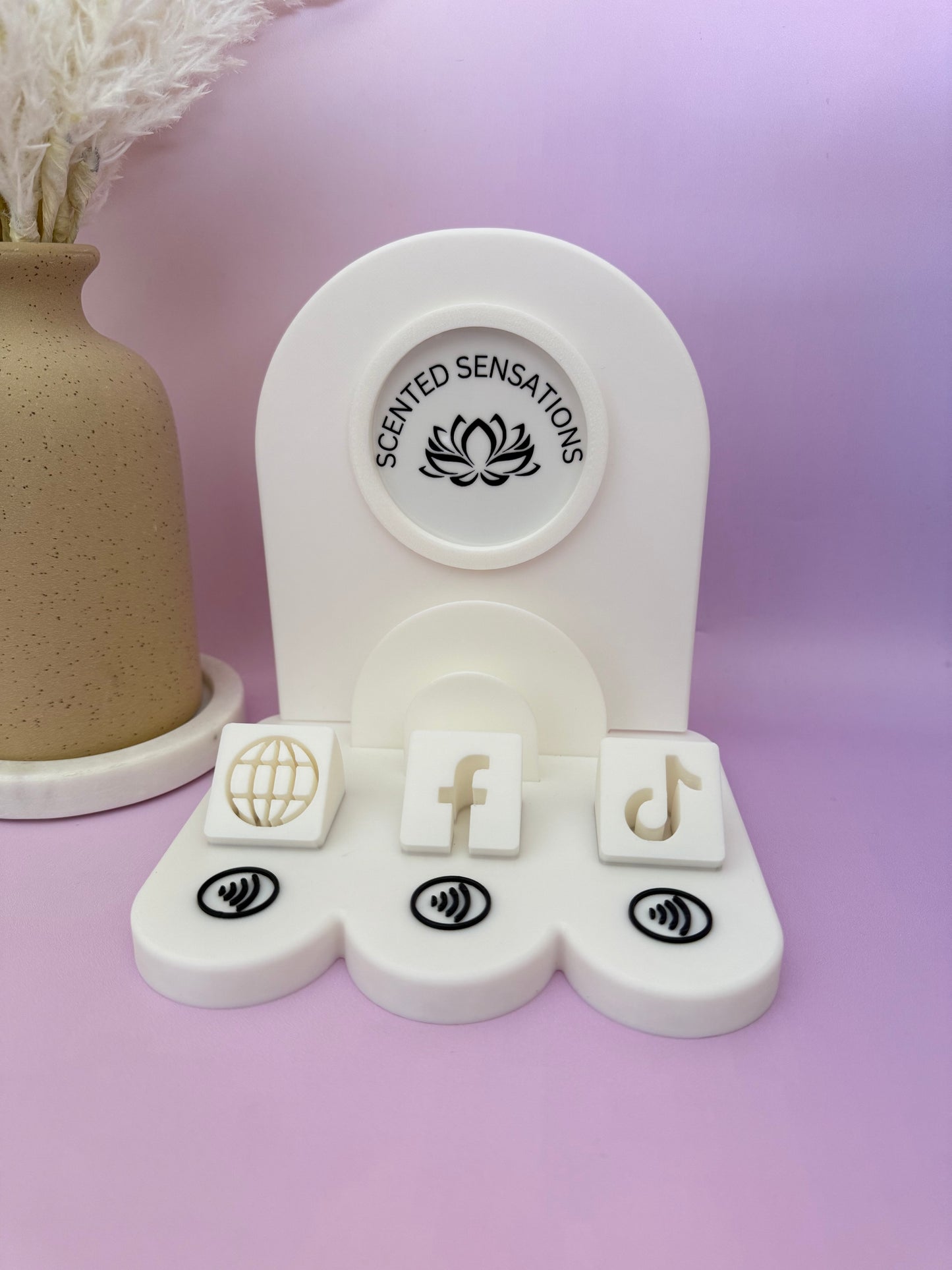 NFC Stand with Business Card Holder