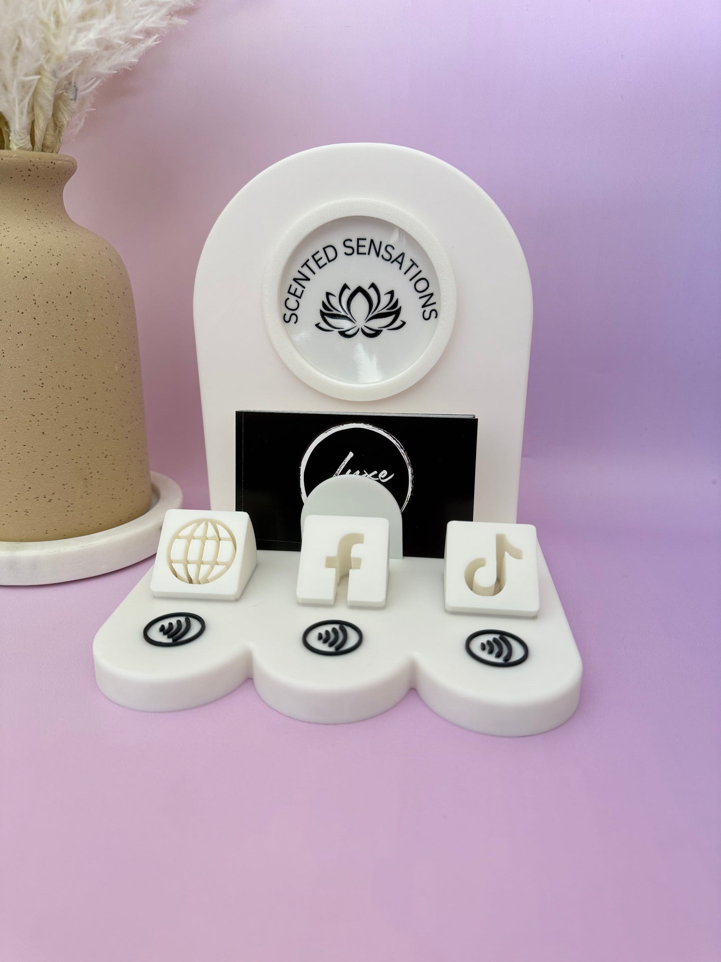 NFC Stand with Business Card Holder