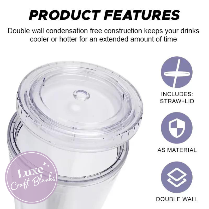 Acrylic Snow Globe Tumblers