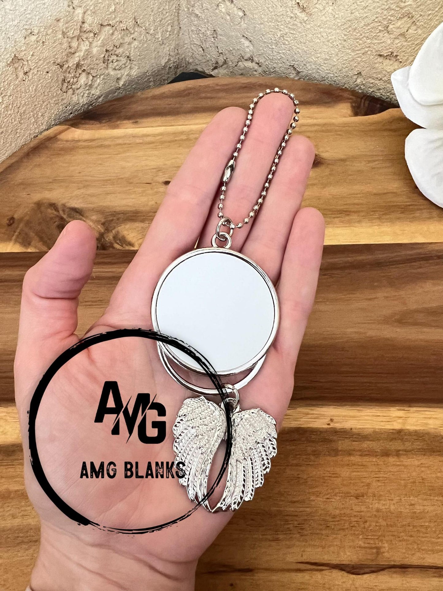 Sublimation Angel Wings Keychain