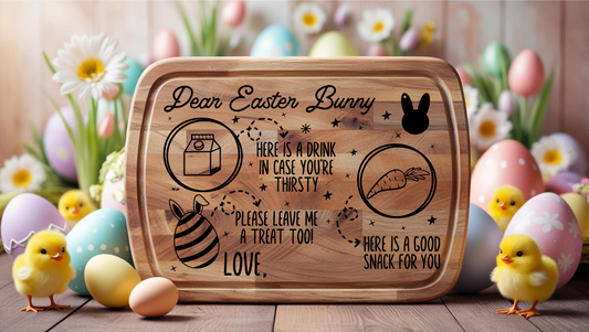 Easter Bunny Tray - Rectangular UV DTF