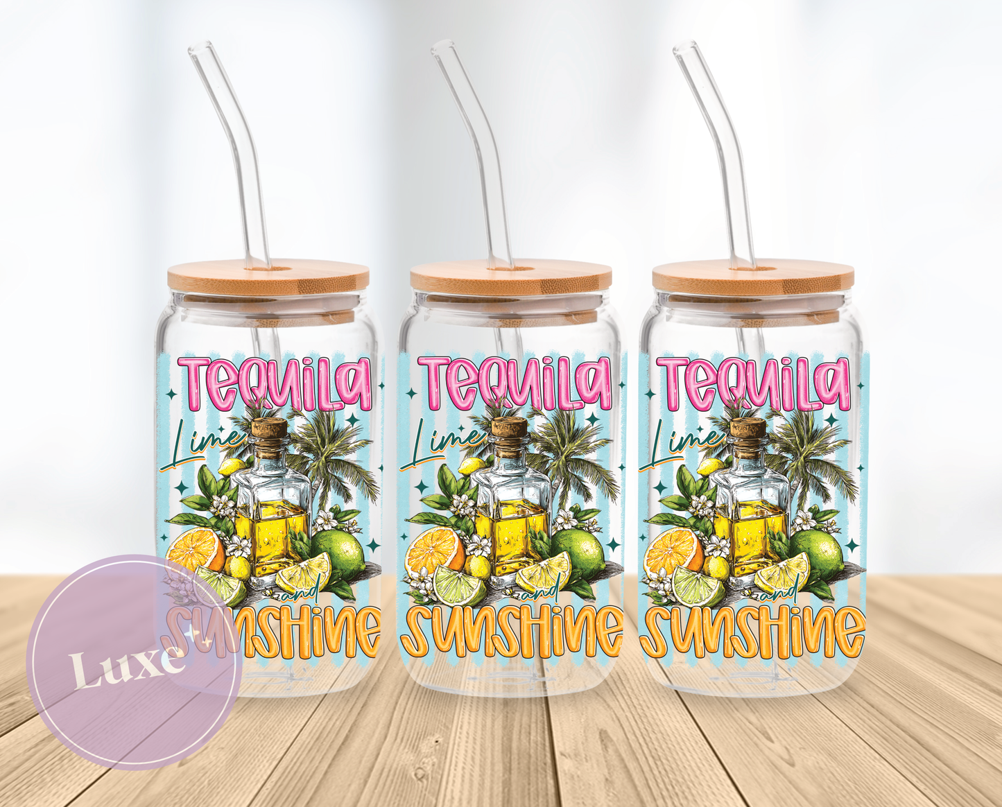 16oz Wrap #749 - Tequila, Lime and Sunshine