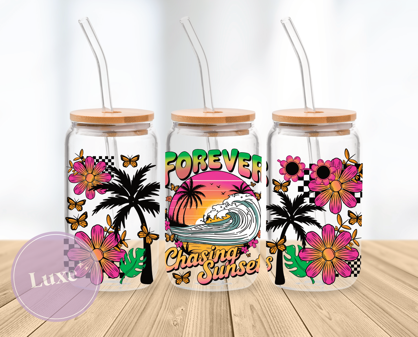 16oz Wrap #763 - Forever Chasing Sunsets