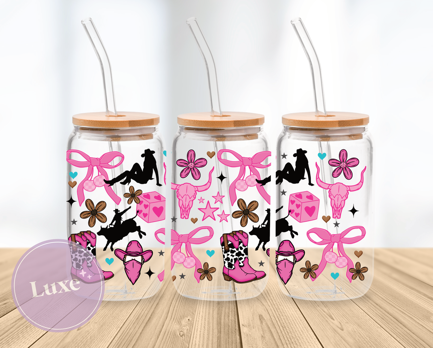 16oz Wrap #768 - Boots and Bows