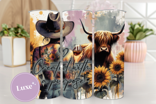 20oz Tumbler Print #306 - Created with a Purpose