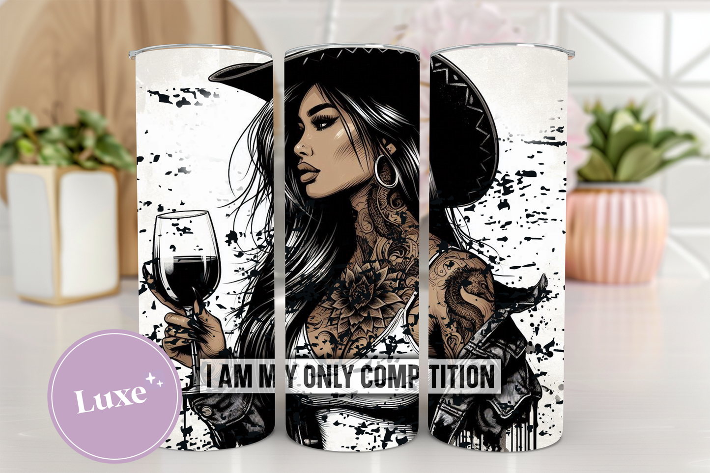 20oz Tumbler Print #320 - I Am My Only Competition