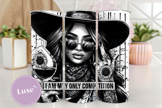 20oz Tumbler Print #321 - I Am My Only Competition
