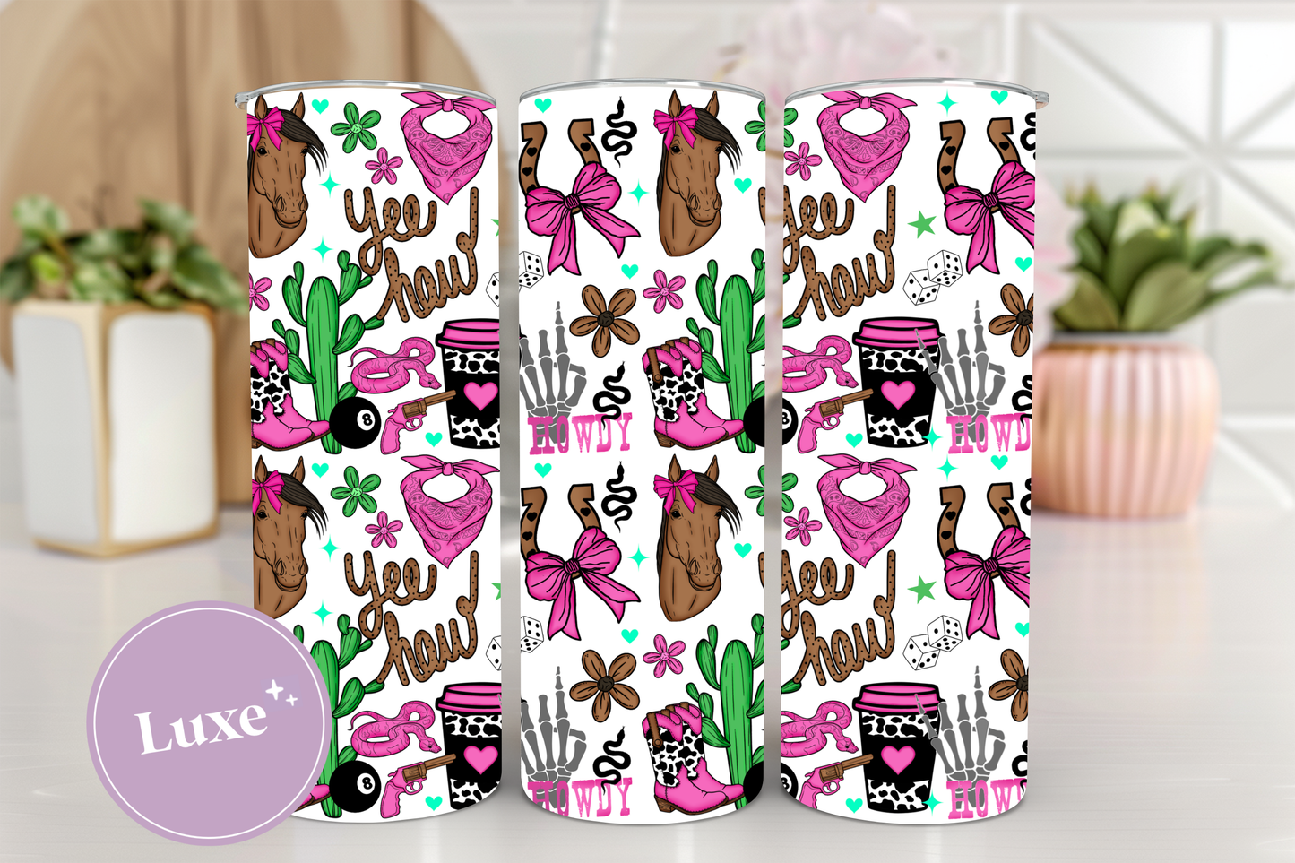 20oz Tumbler Print #334 - Yee Haw