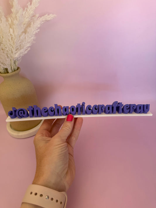 Business Name Plate