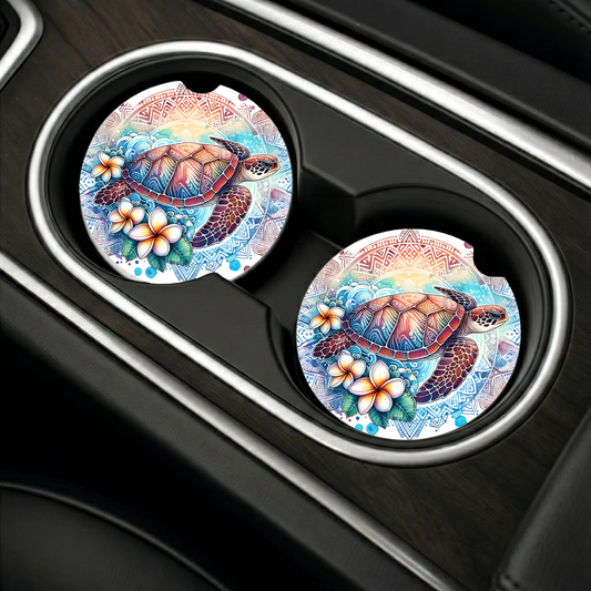 Car Coaster Sublimation Print #003 - Turtles