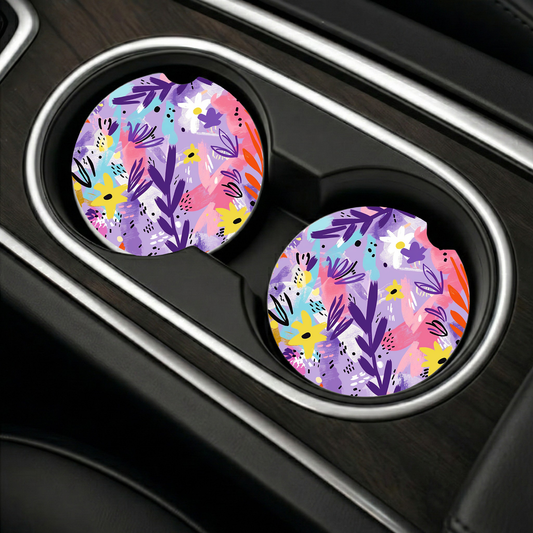 Car Coaster Sublimation Print #005 - Brush Strokes