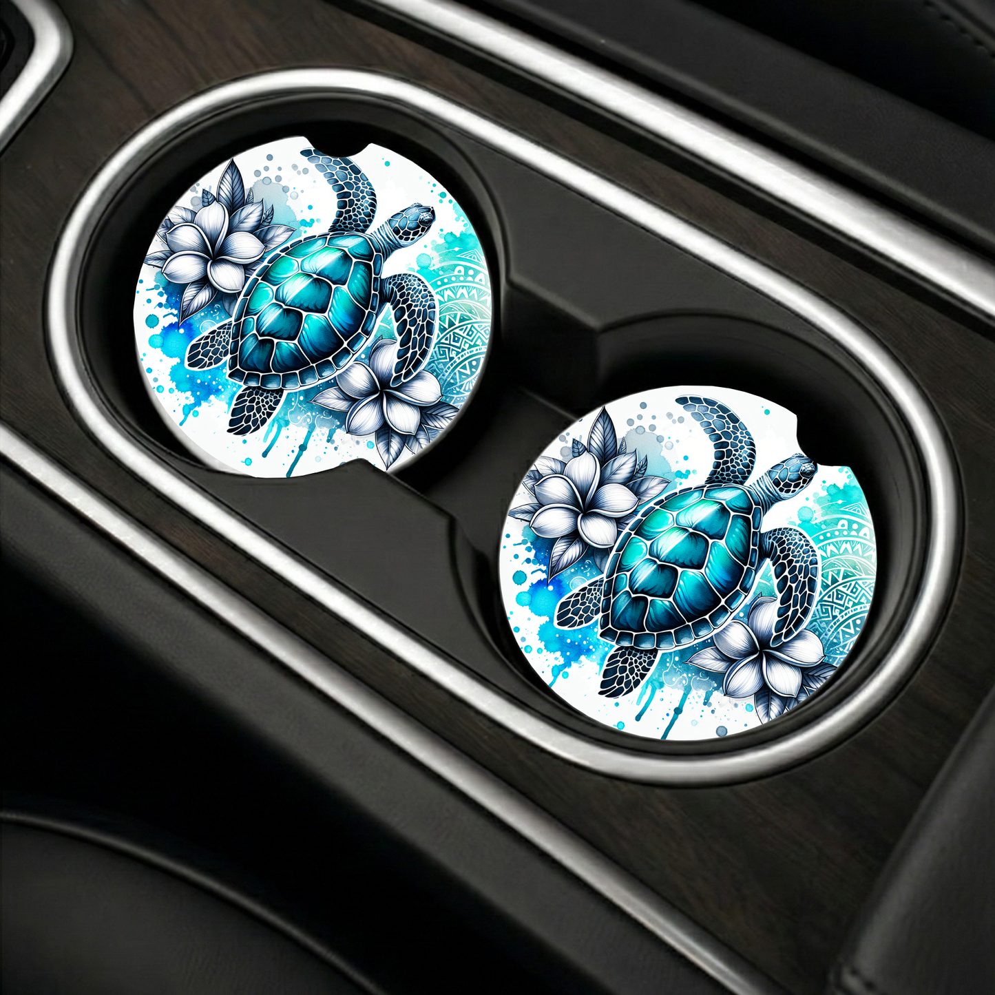 Car Coaster Sublimation Print #002 - Turtles