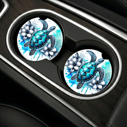 Car Coaster Sublimation Print #002 - Turtles