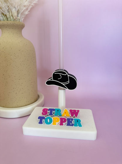 3D Straw Topper #001 - Cowboy Hat