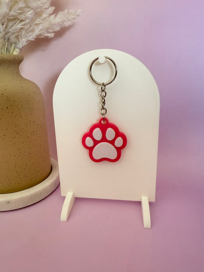 Paw Print NFC Keychain