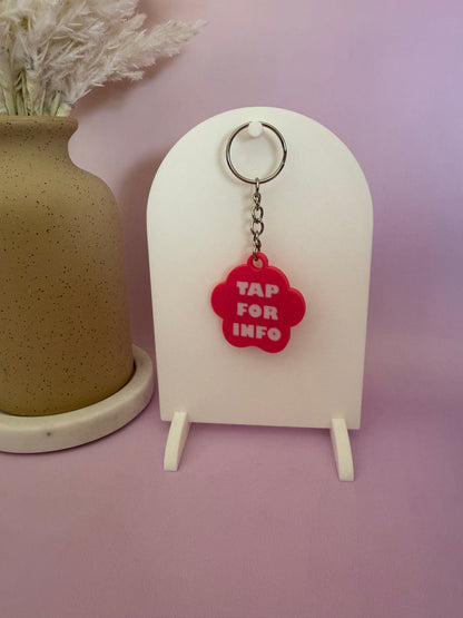 Paw Print NFC Keychain