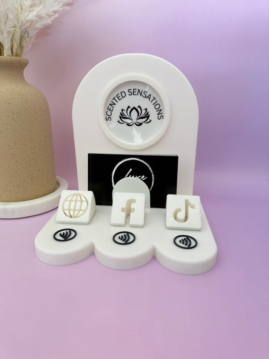 NFC Stand with Business Card Holder