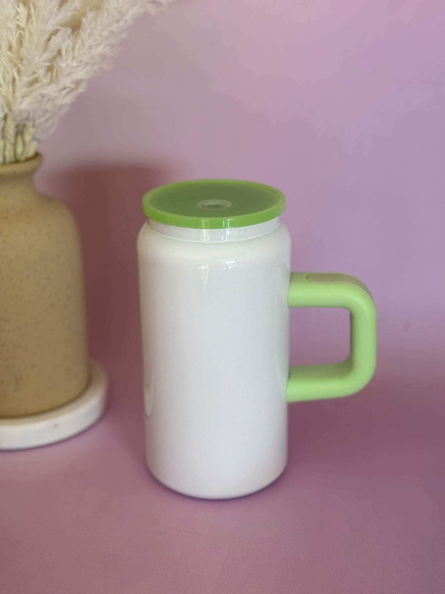 16oz Stainless Steel Sublimation Can with Handle