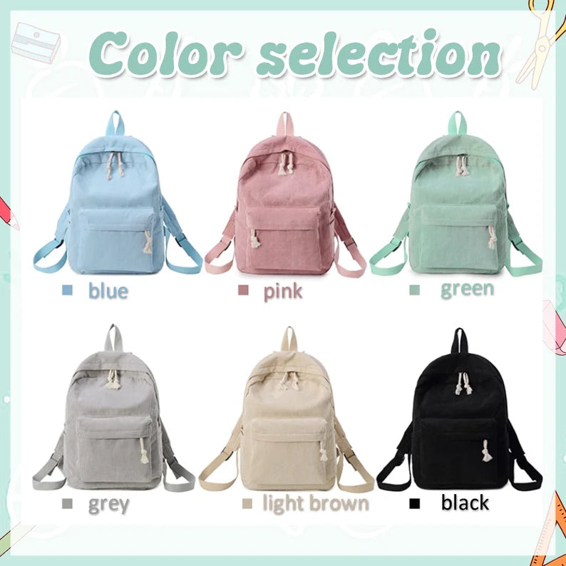 Corduroy Backpacks