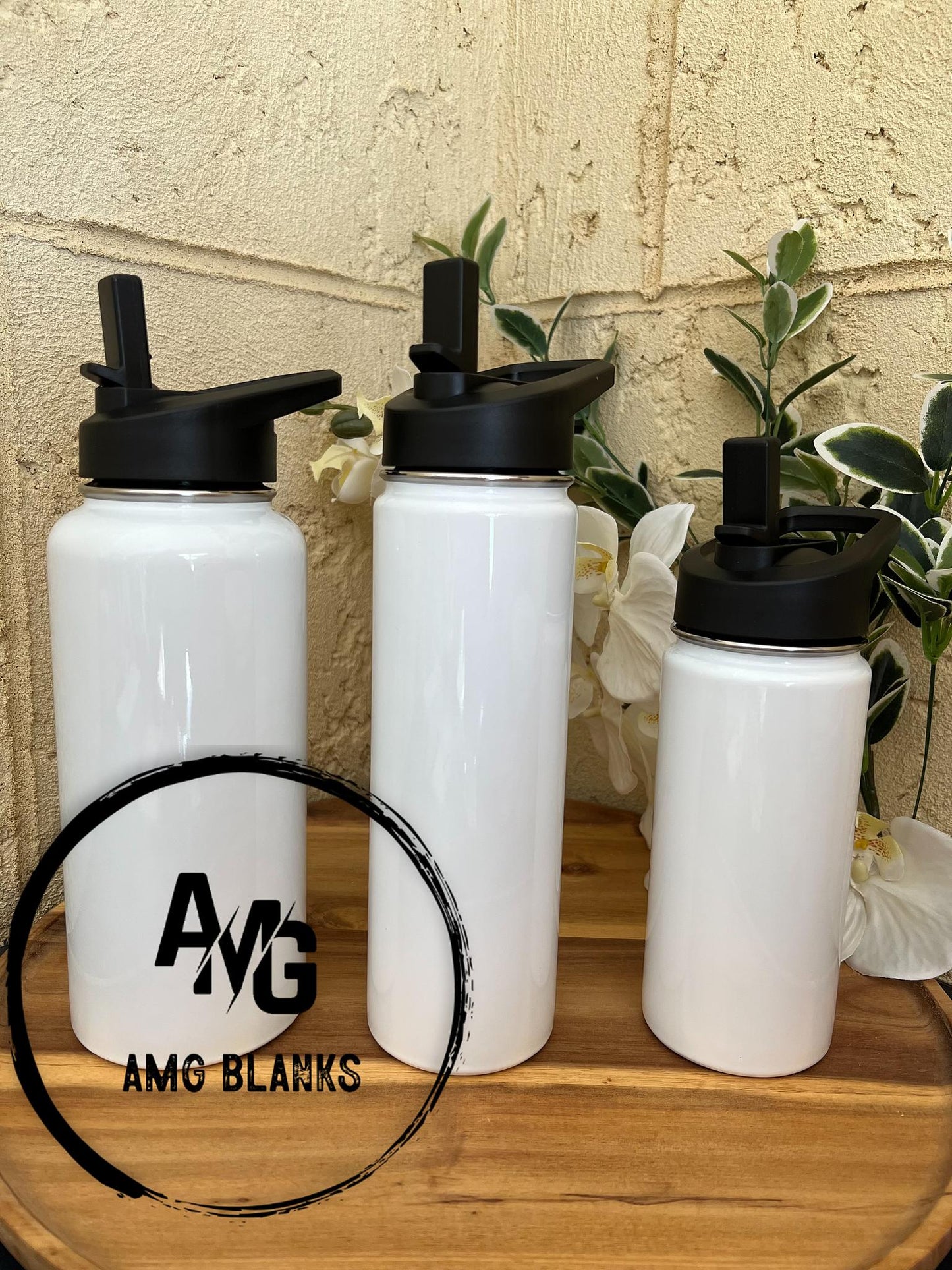 Sublimation Flip Top Water Bottle UV DTF ONLY